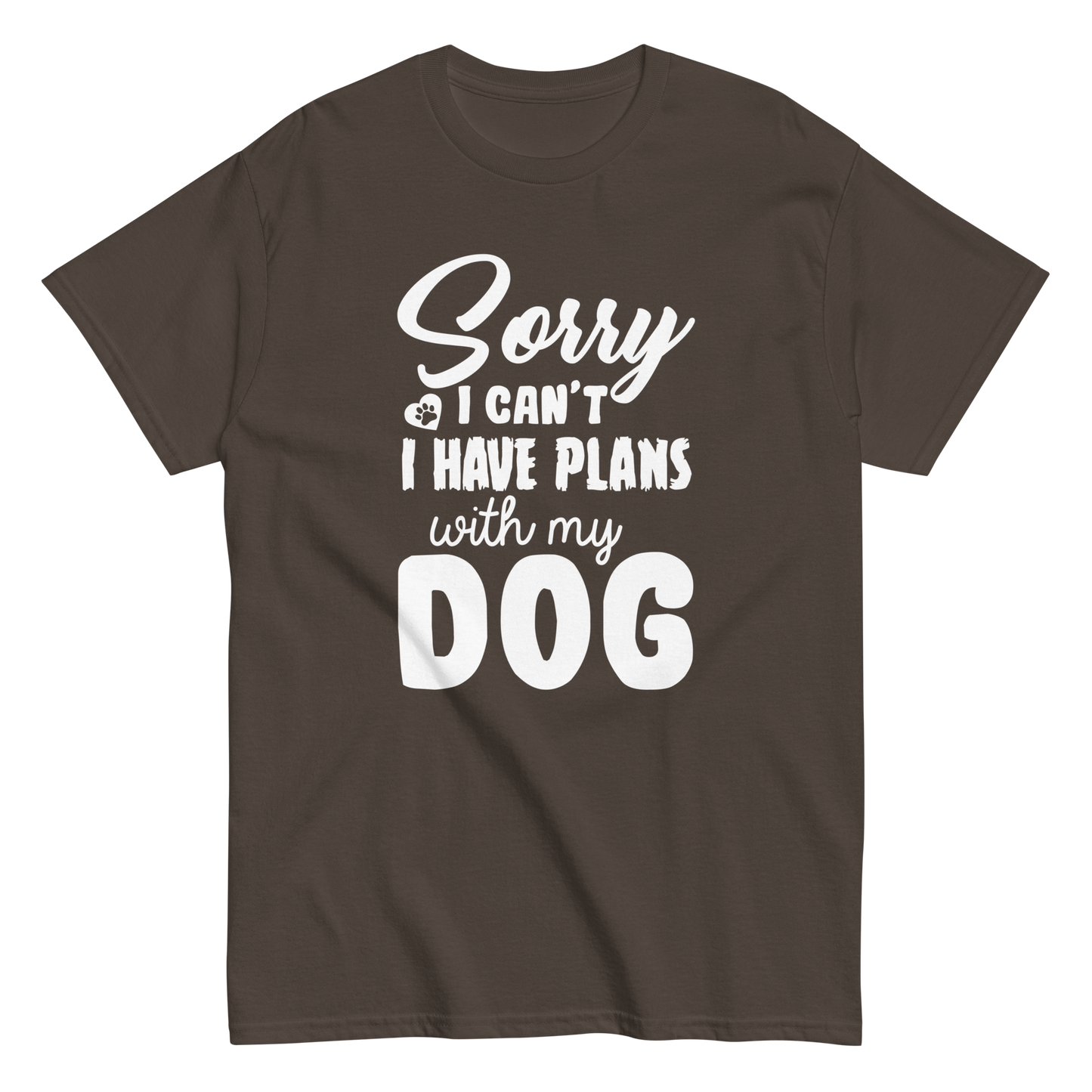 WITH MY DOG unisex dog series t-shirt