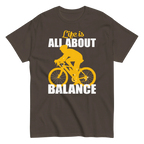 BALANCED LIFE unisex t-shirt - Printoo Shop - - bicycle, t-shirt, unisex, Unisex Classic Tee | Gildan 5000