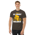 BALANCED LIFE unisex t-shirt - Printoo Shop - - bicycle, t-shirt, unisex, Unisex Classic Tee | Gildan 5000