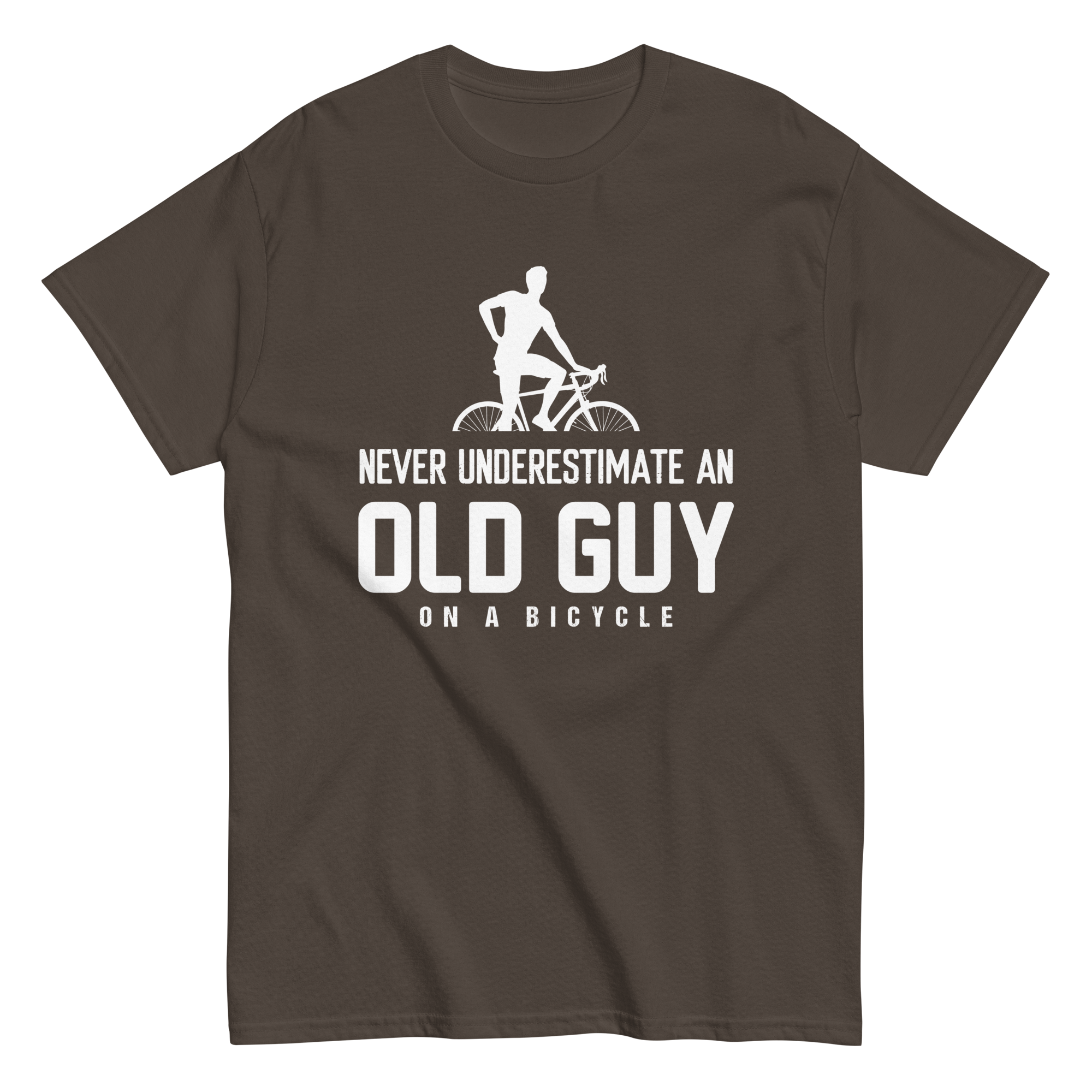 OLD GUY ON A BICYCLE unisex t-shirt