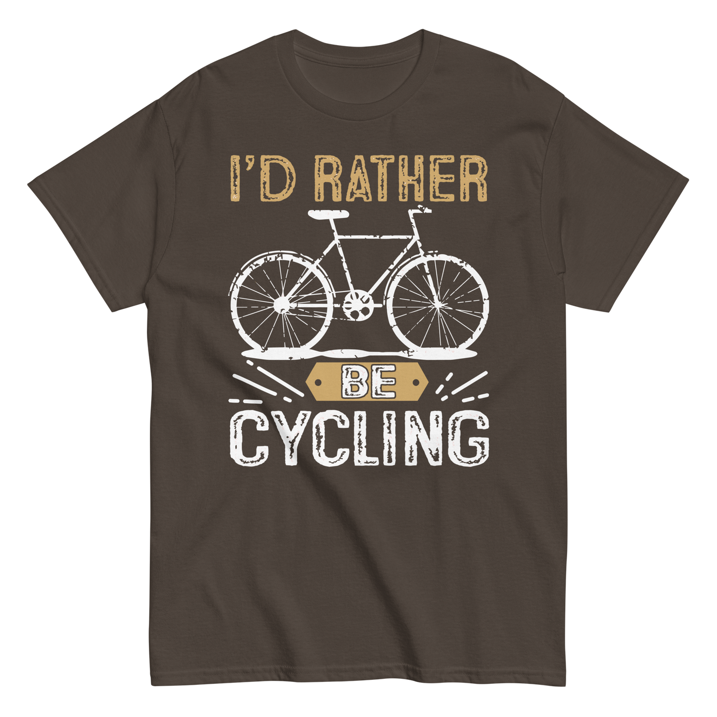 I'D RATHER BE CYCLING unisex t-shirt