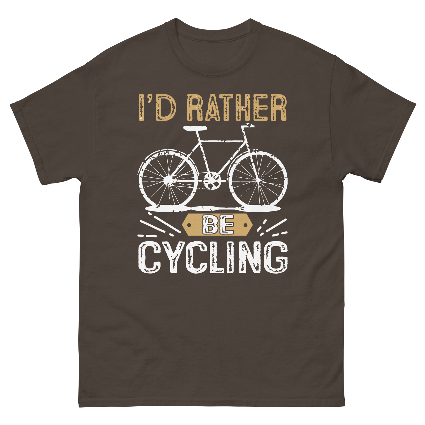 I'D RATHER BE CYCLING unisex t-shirt