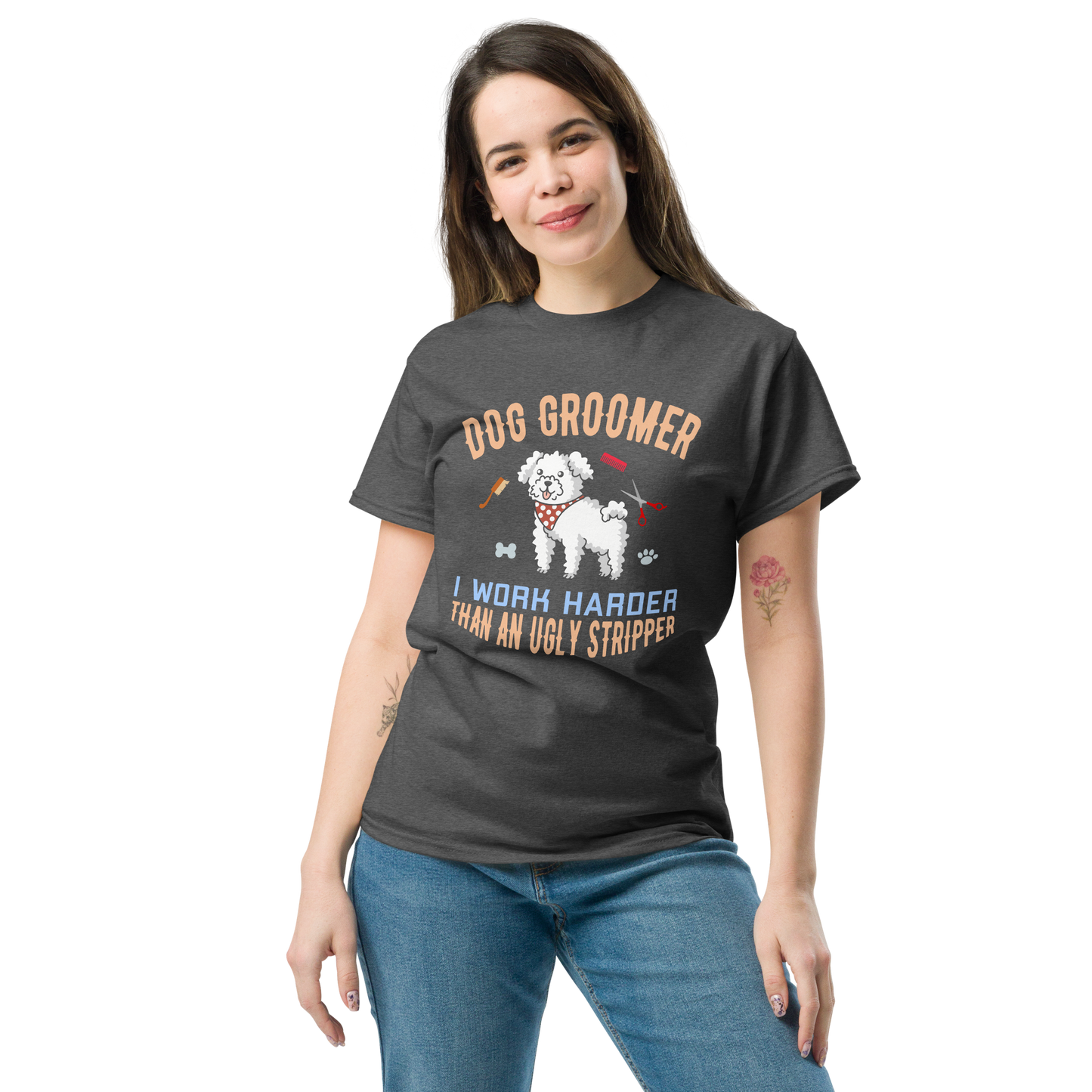 DOG GROOMER unisex dog series t-shirt