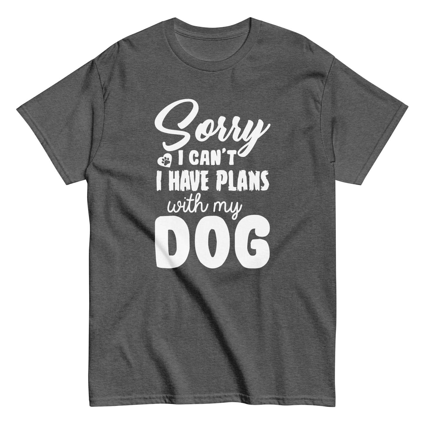 WITH MY DOG unisex dog series t-shirt