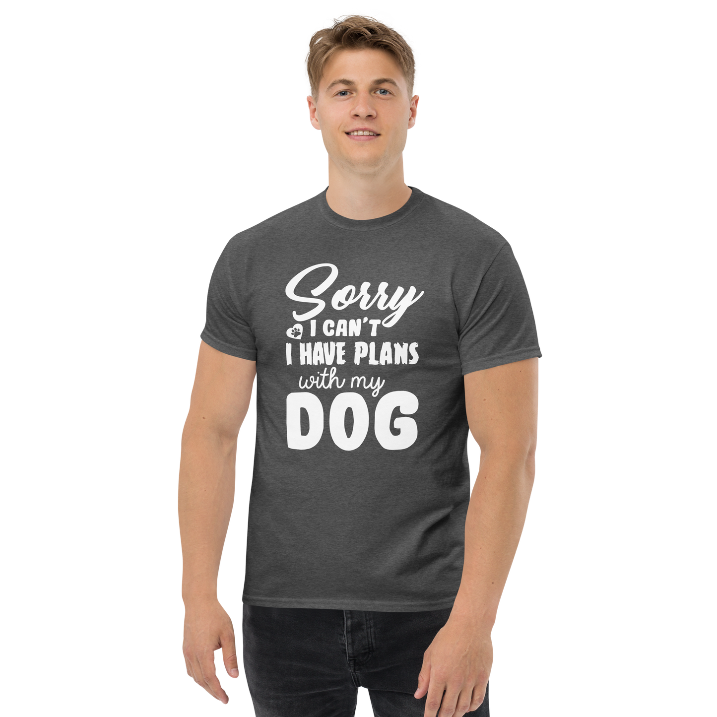 WITH MY DOG unisex dog series t-shirt