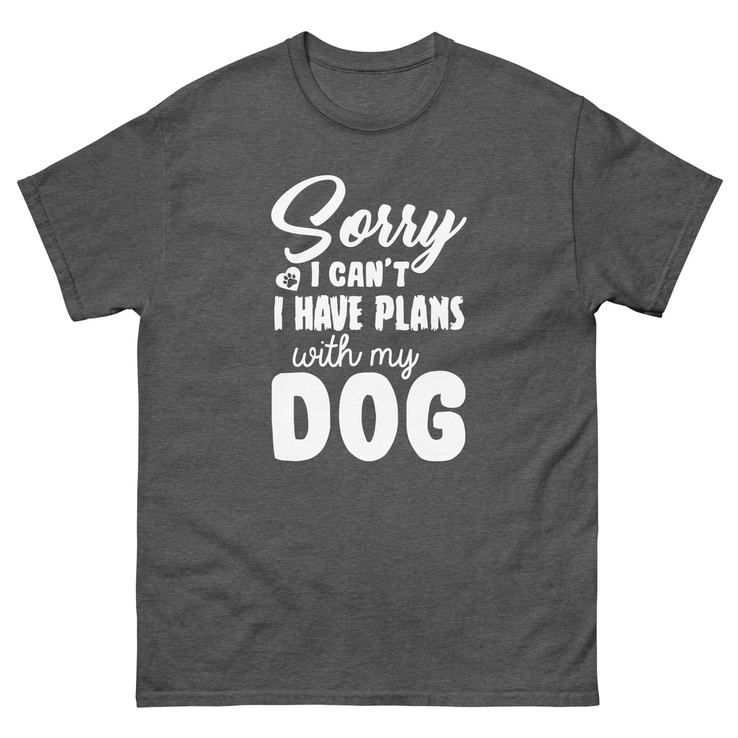 WITH MY DOG unisex dog series t-shirt