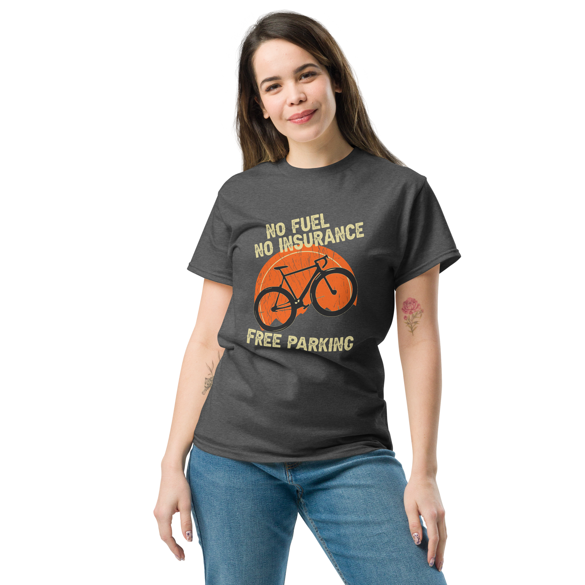 KEIN KRAFTSTOFF - KEINE VERSICHERUNG - KOSTENLOSES PARKEN Unisex T-Shirt