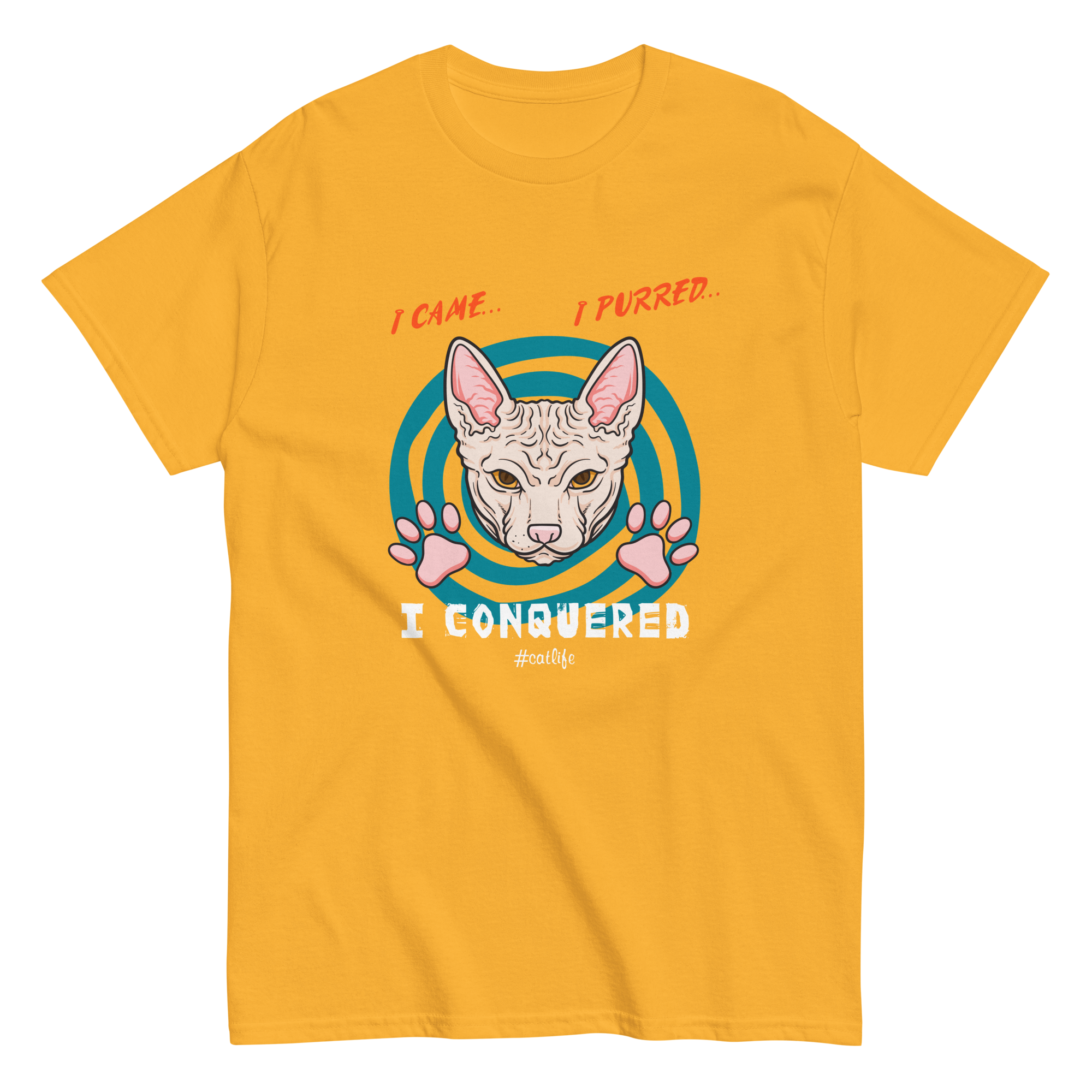 I CONQUERED CAT unisex t-shirt