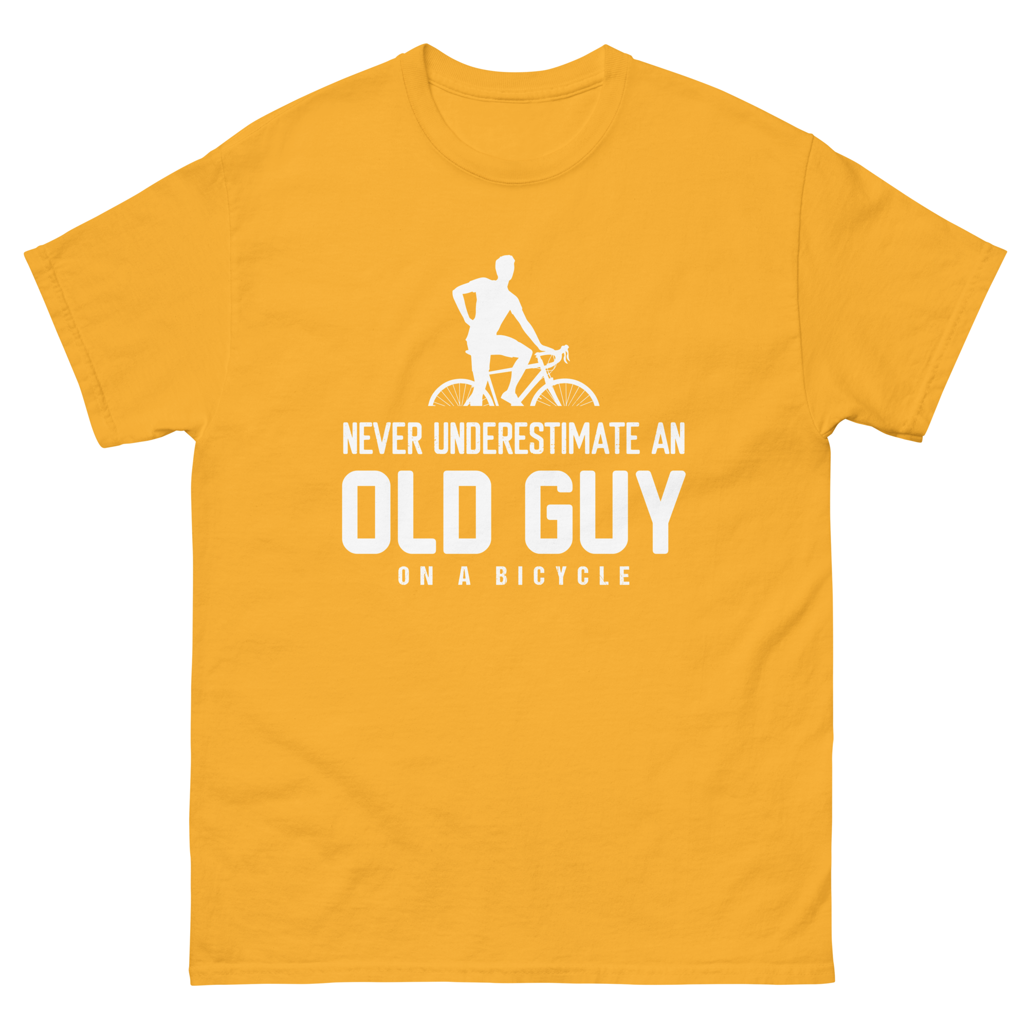 ALTER MANN AUF EINEM FAHRRAD Unisex T-Shirt