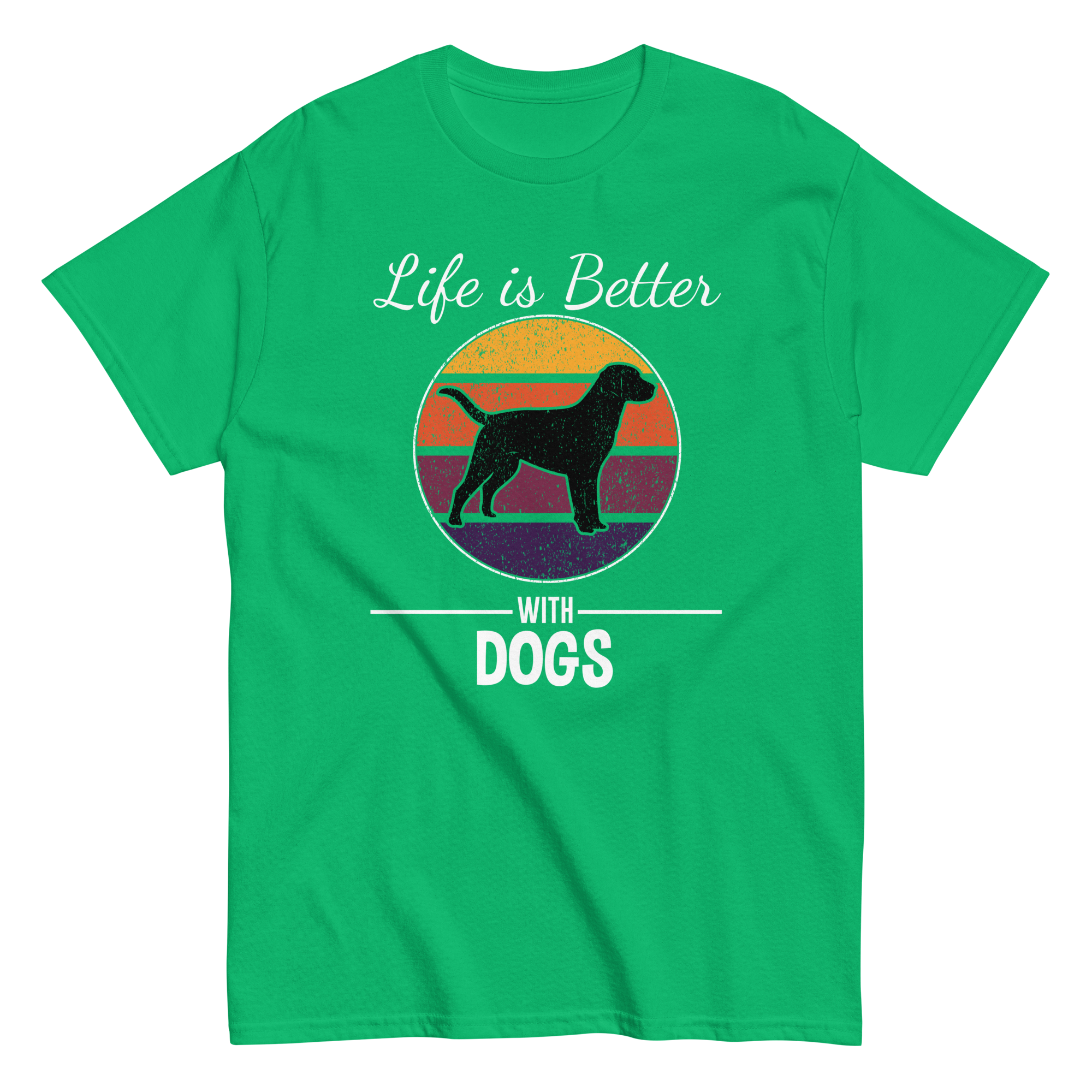 BETTER WITH DOGS unisex t-shirt
