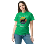 BETTER WITH DOGS unisex t-shirt - Printoo Shop - - dog, Streetwear look, t-shirt, unisex, Unisex Classic Tee | Gildan 5000