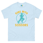 RUNS /w SCISSORS unisex t-shirt - Printoo Shop - - running, t-shirt, unisex, Unisex Classic Tee | Gildan 5000