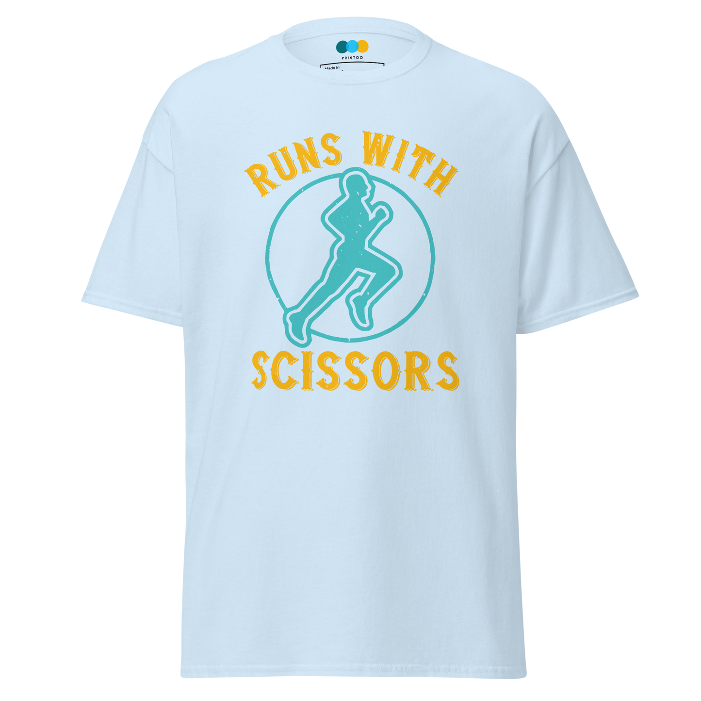 RUNS /w SCISSORS unisex running t-shirt