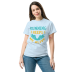 RUNNING KEEPS ME ALIVE unisex t-shirt - Printoo Shop - - running, t-shirt, unisex, Unisex Classic Tee | Gildan 5000