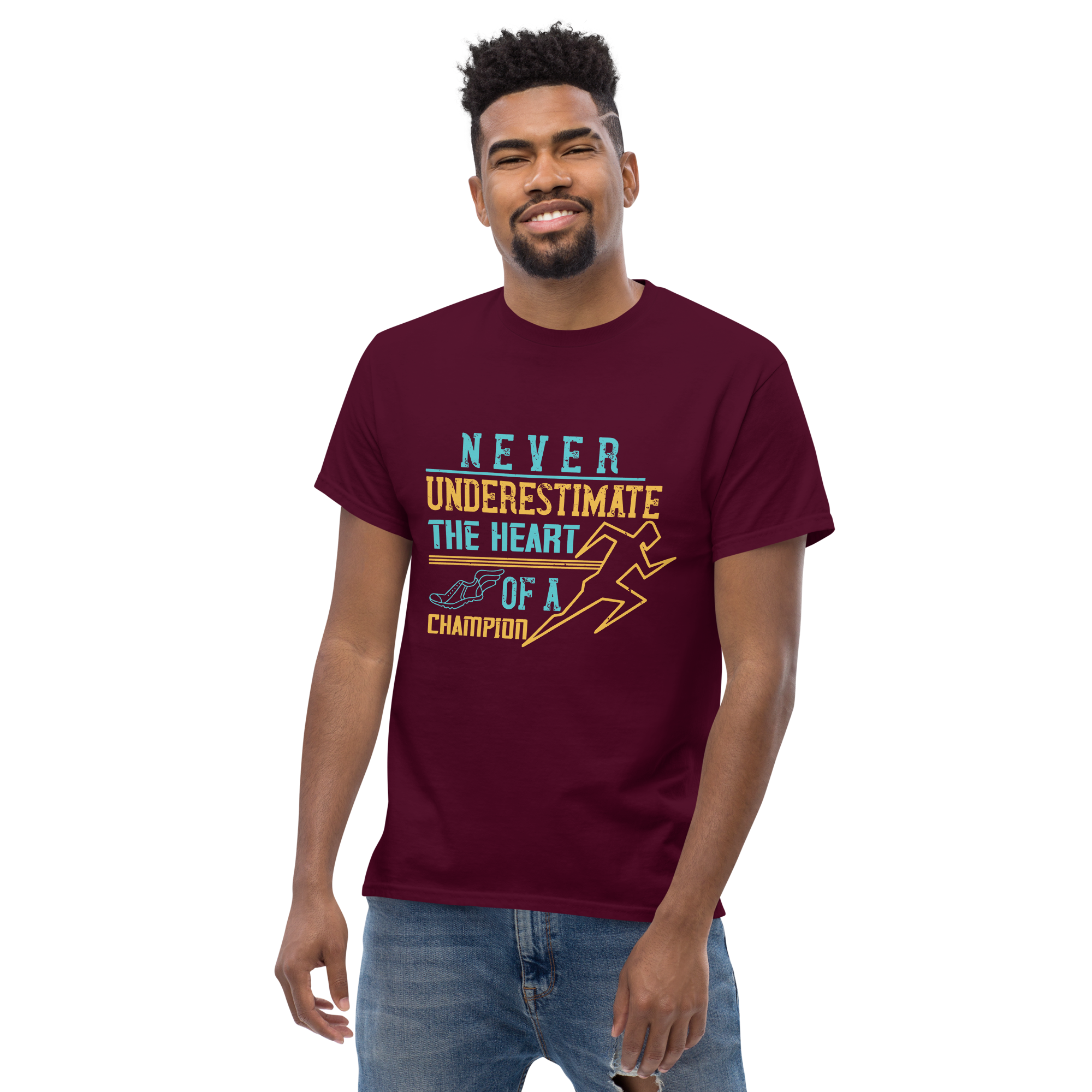 HEART OF A CHAMPION unisex t-shirt