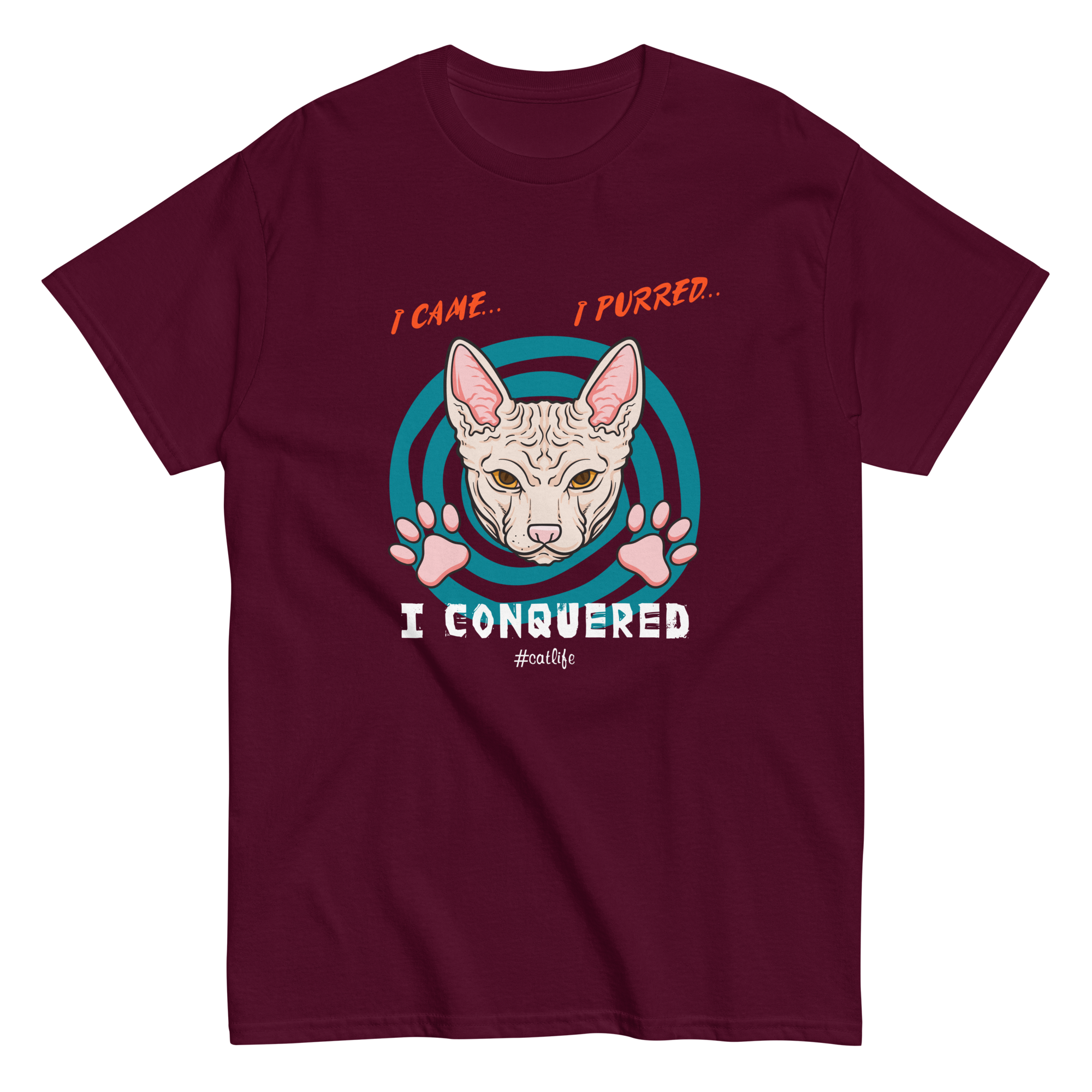 I CONQUERED CAT unisex t-shirt