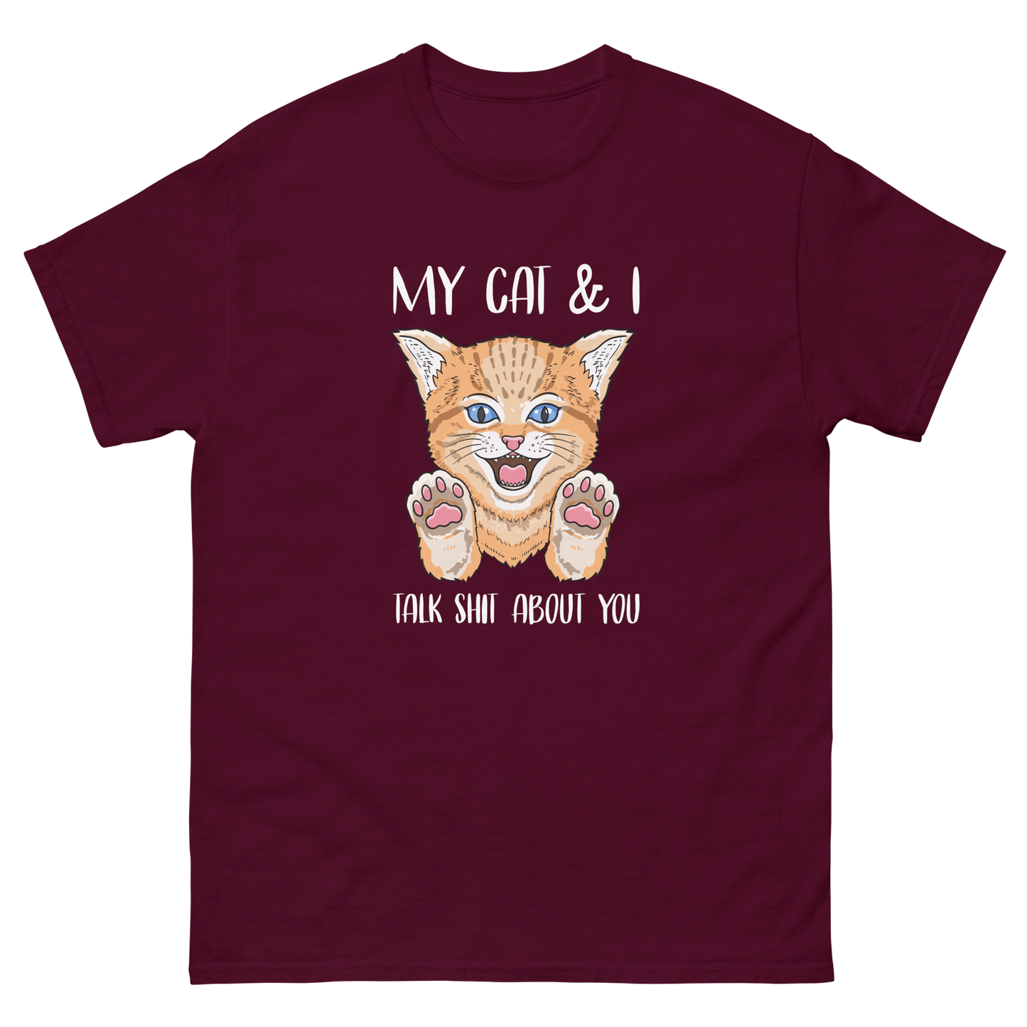 MY CAT & I Cat series unisex cotton t-shirt