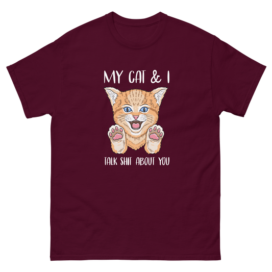 MY CAT & I Cat series unisex cotton t-shirt