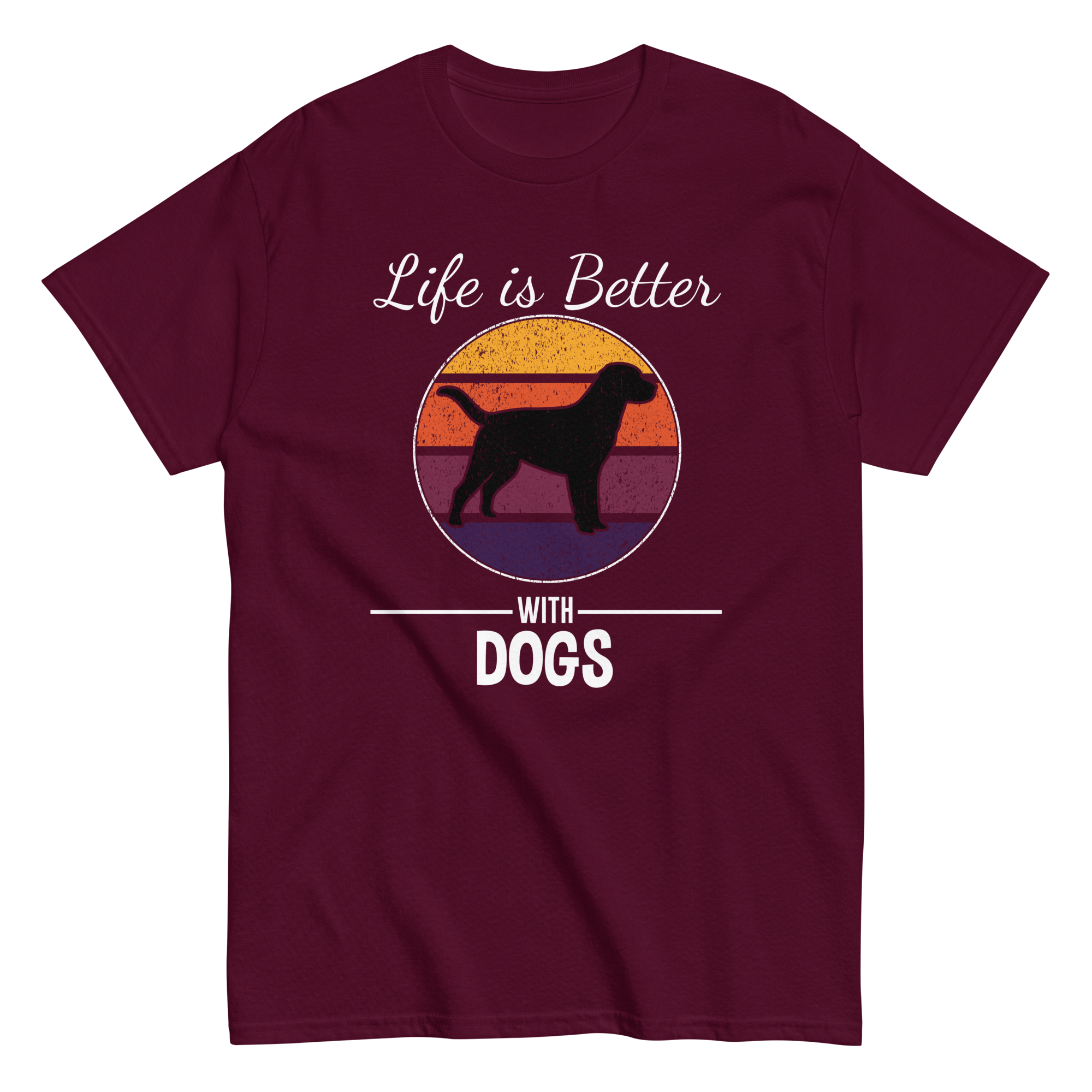 BETTER WITH DOGS unisex t-shirt