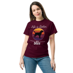 BETTER WITH DOGS unisex t-shirt - Printoo Shop - - dog, Streetwear look, t-shirt, unisex, Unisex Classic Tee | Gildan 5000
