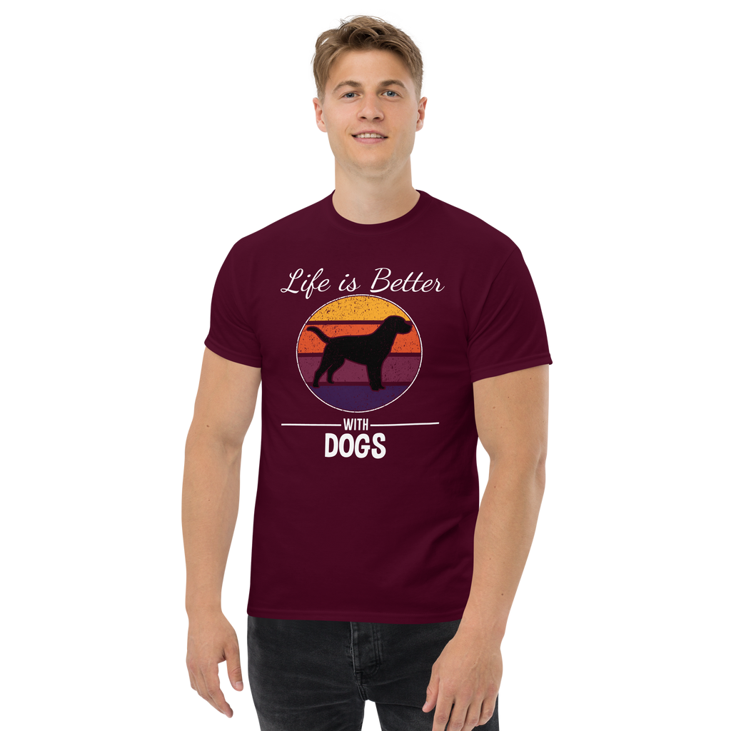BETTER WITH DOGS unisex t-shirt