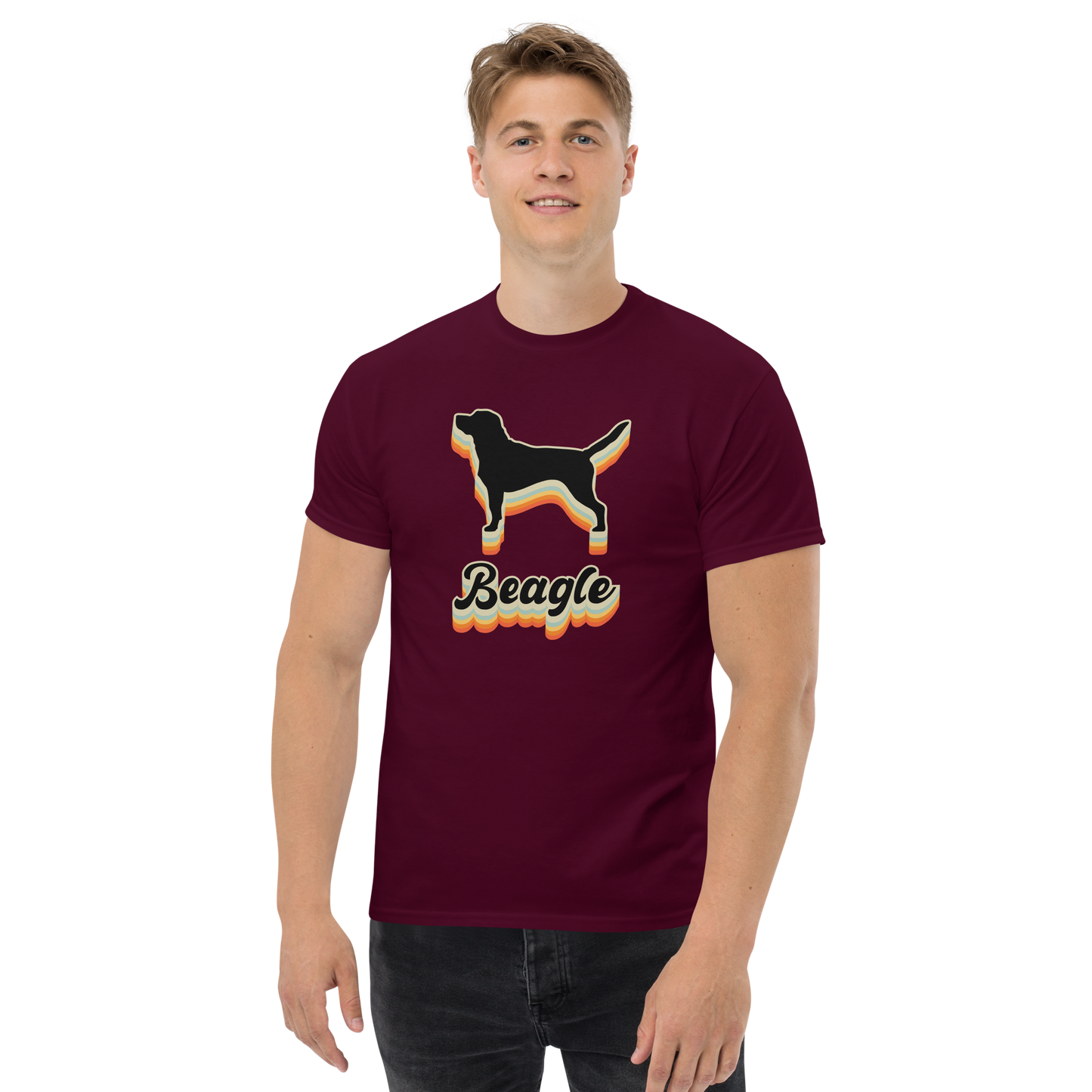 BEAGLE DARK unisex dog series t-shirt