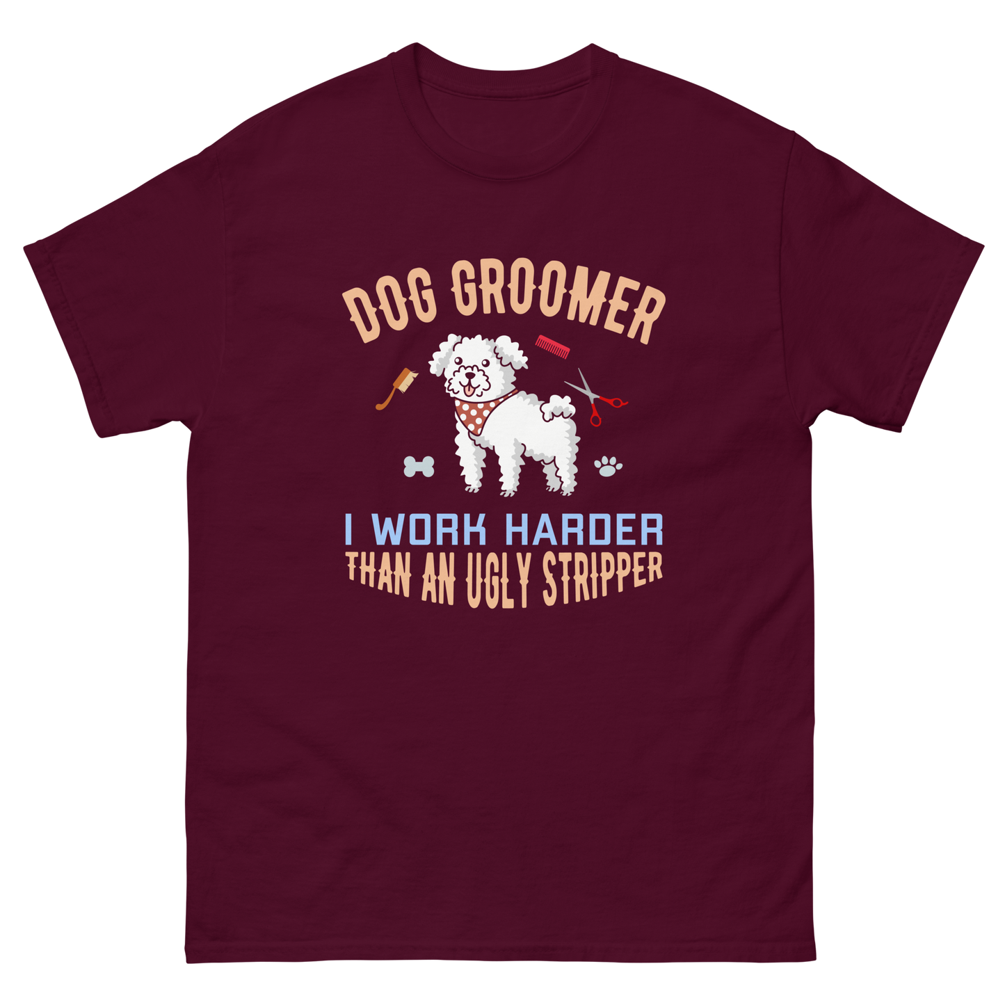 DOG GROOMER unisex dog series t-shirt