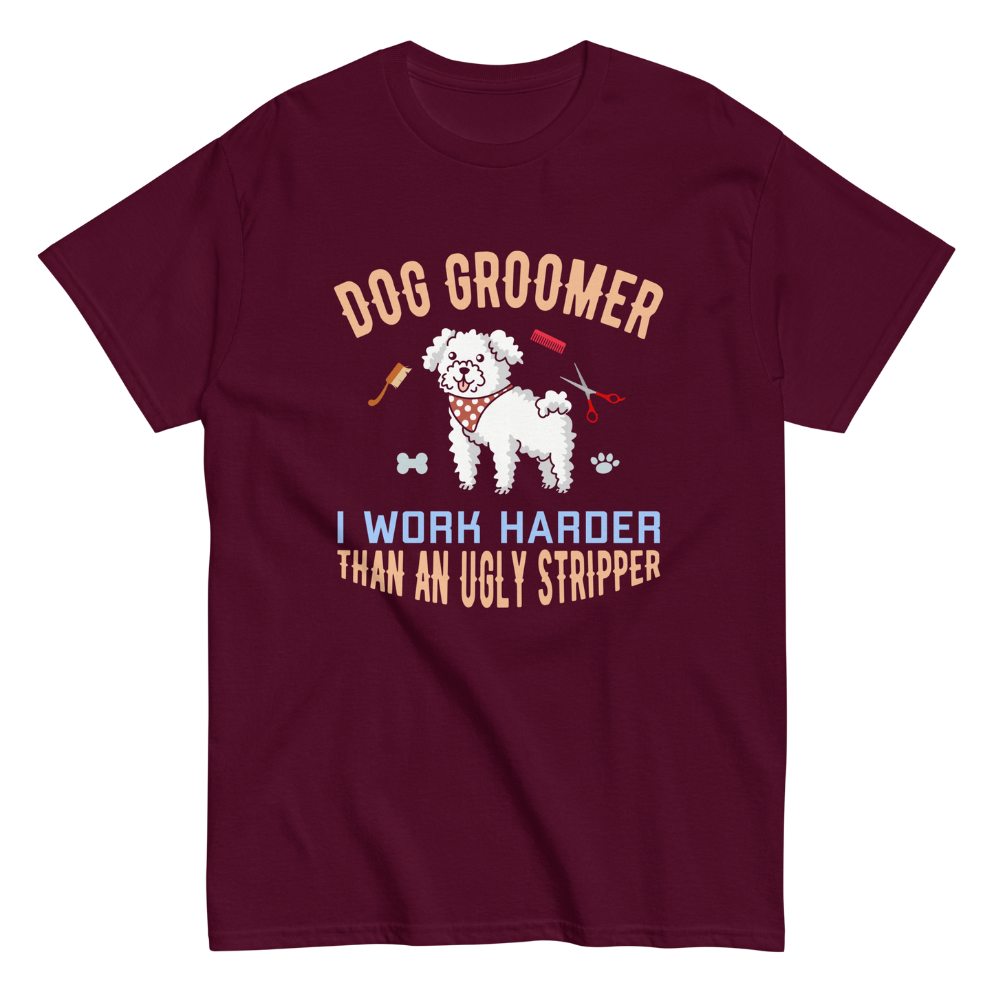 DOG GROOMER unisex dog series t-shirt