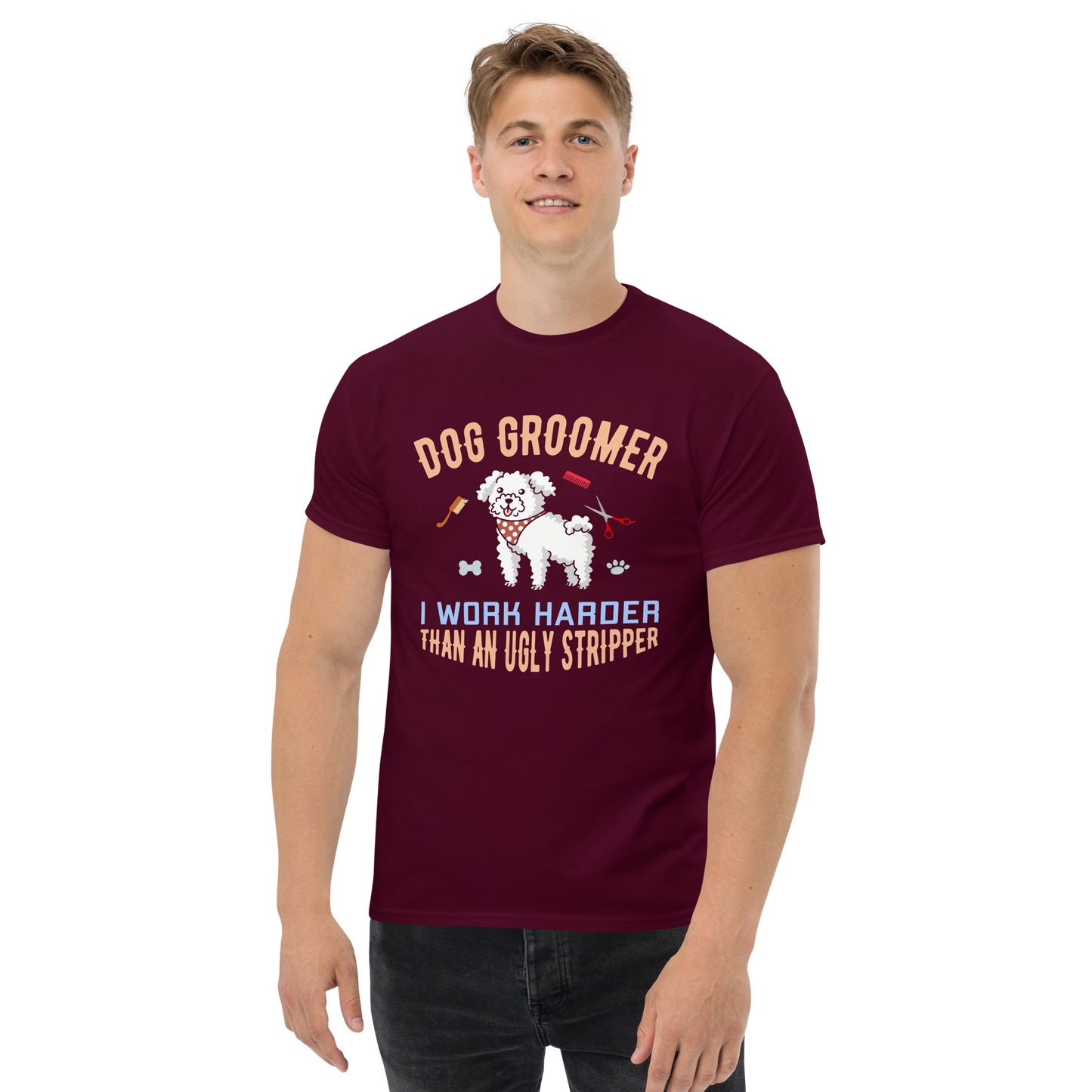 DOG GROOMER unisex dog series t-shirt