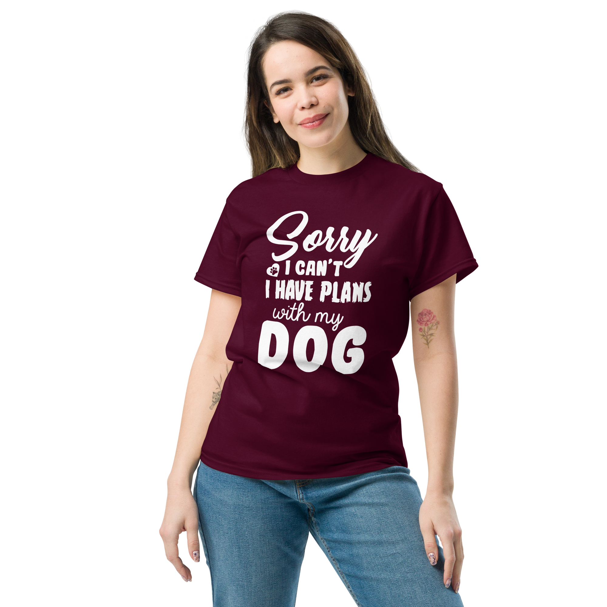 WITH MY DOG unisex t-shirt