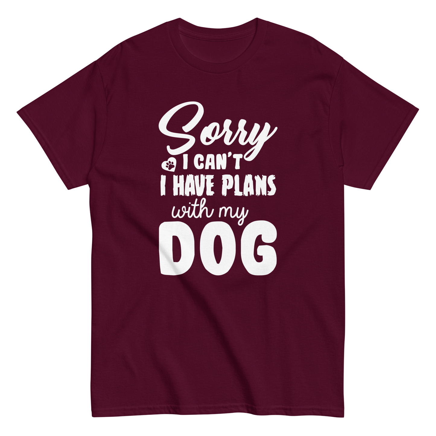 WITH MY DOG unisex dog series t-shirt