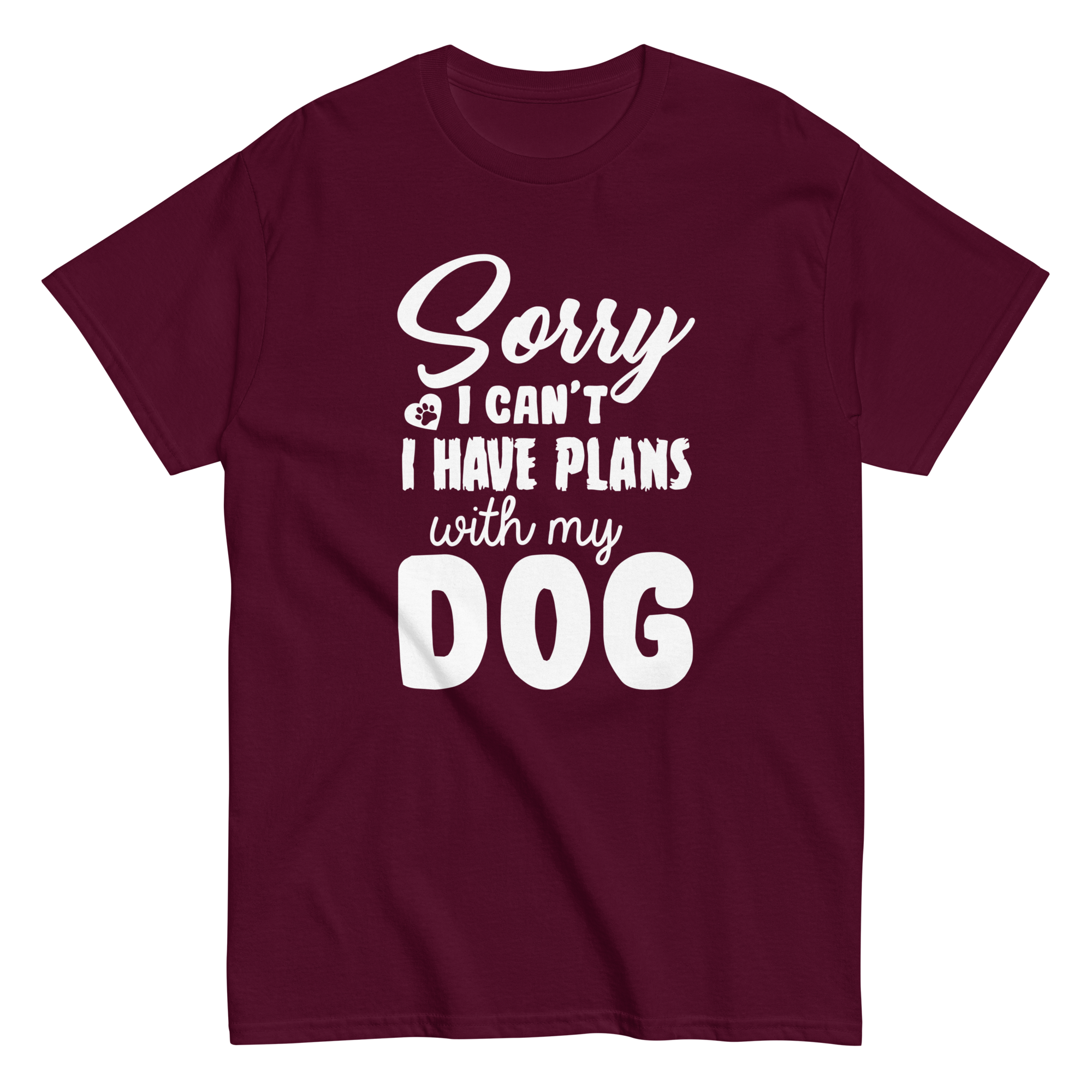 WITH MY DOG unisex t-shirt