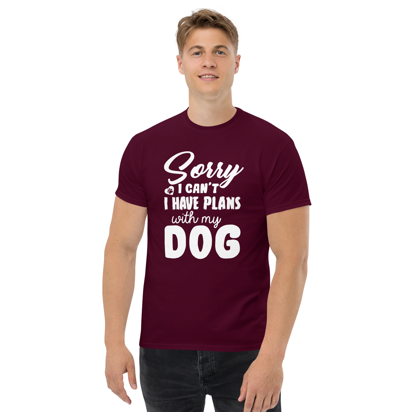 WITH MY DOG unisex dog series t-shirt