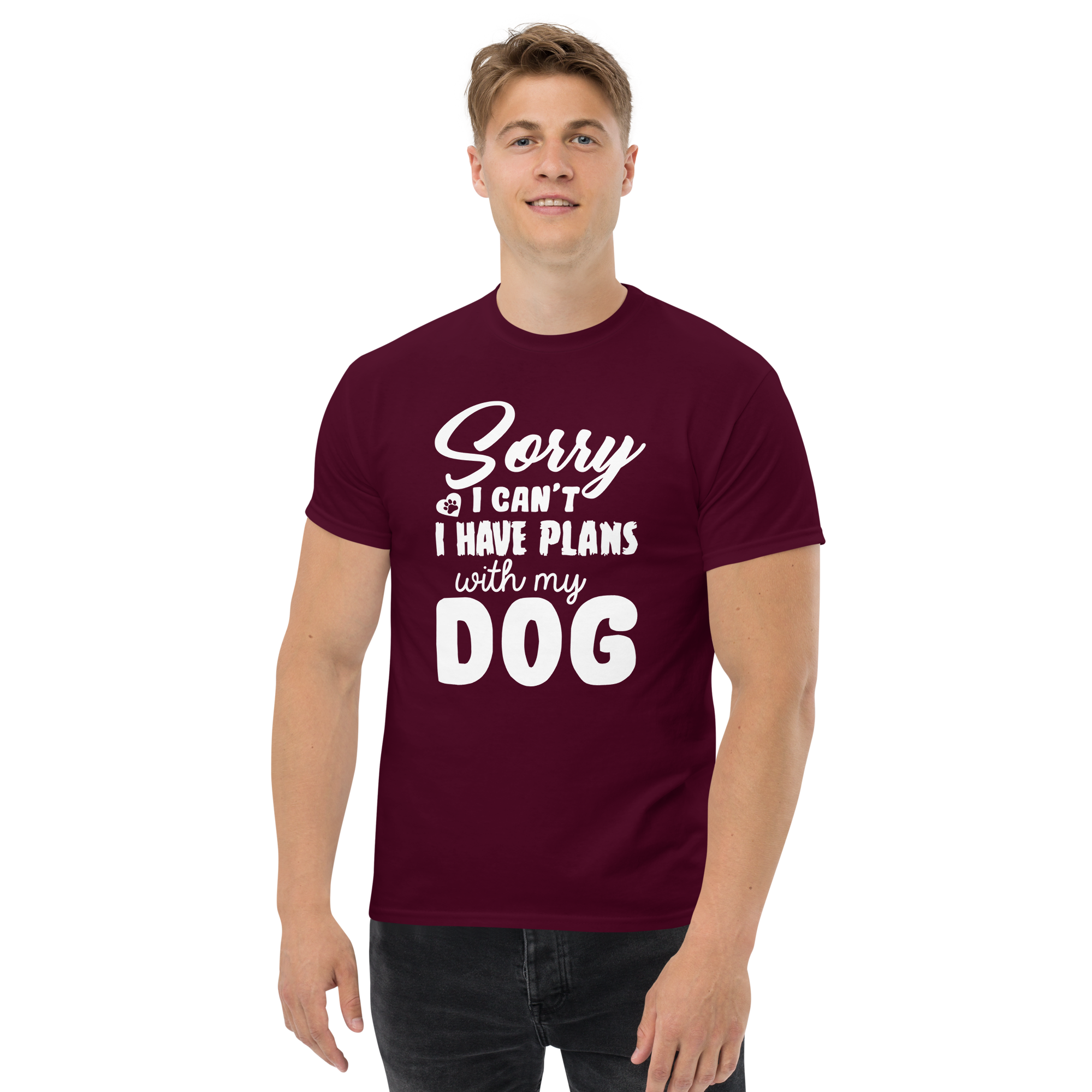 WITH MY DOG unisex t-shirt