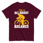 BALANCED LIFE unisex t-shirt - Printoo Shop - - bicycle, t-shirt, unisex, Unisex Classic Tee | Gildan 5000