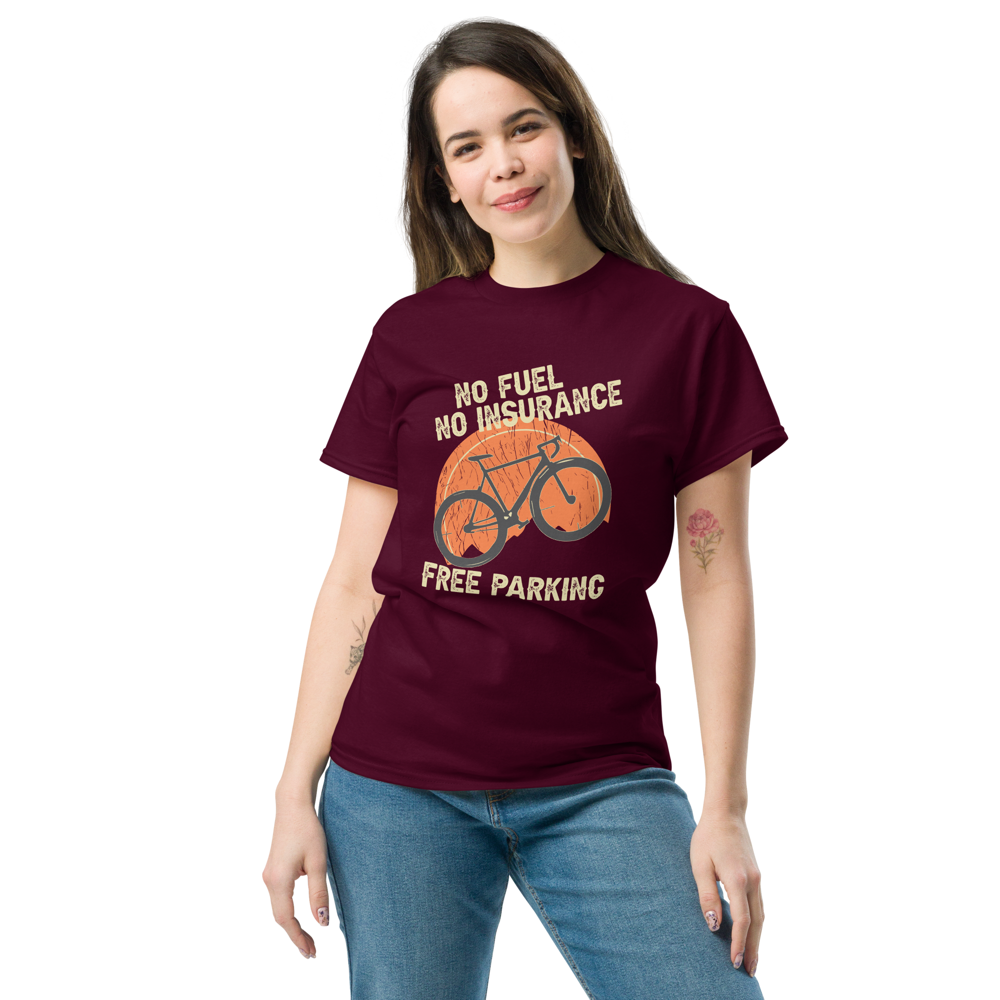KEIN KRAFTSTOFF - KEINE VERSICHERUNG - KOSTENLOSES PARKEN Unisex T-Shirt