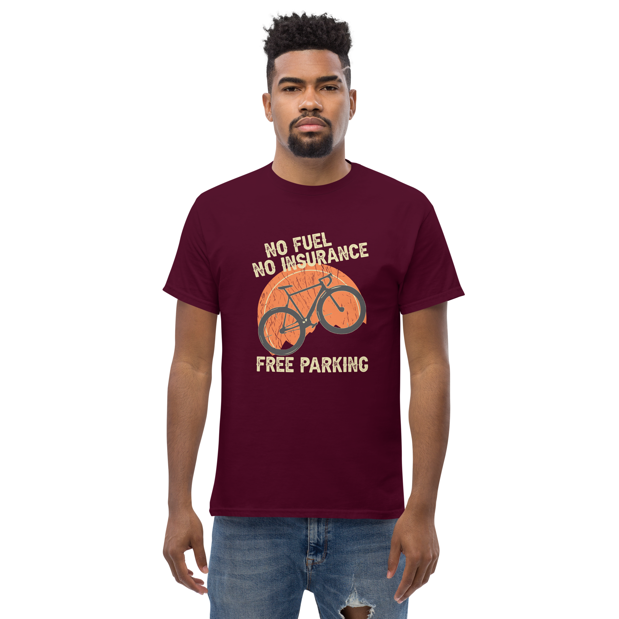 KEIN KRAFTSTOFF - KEINE VERSICHERUNG - KOSTENLOSES PARKEN Unisex T-Shirt