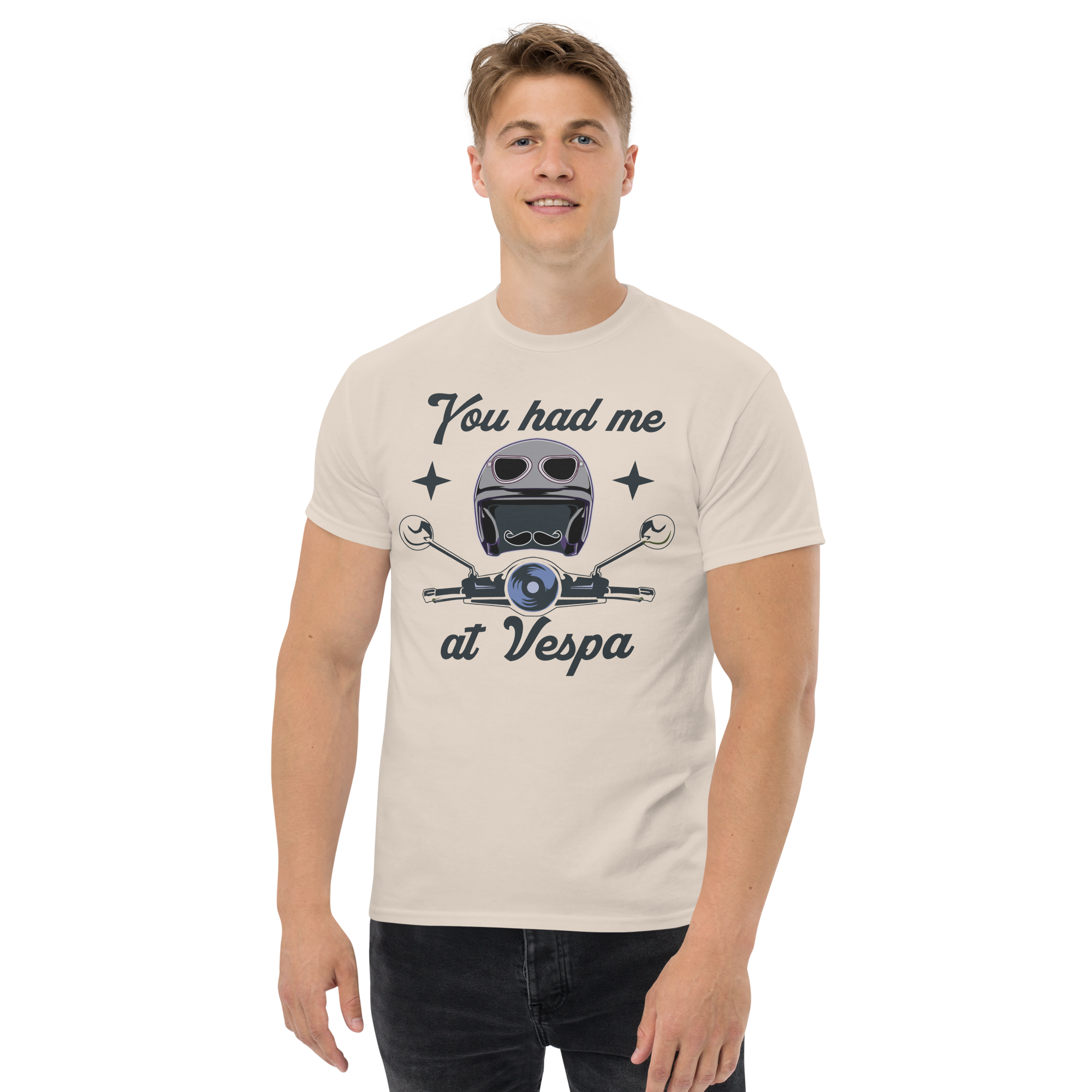 Camiseta unisex ME TIENES EN VESPA