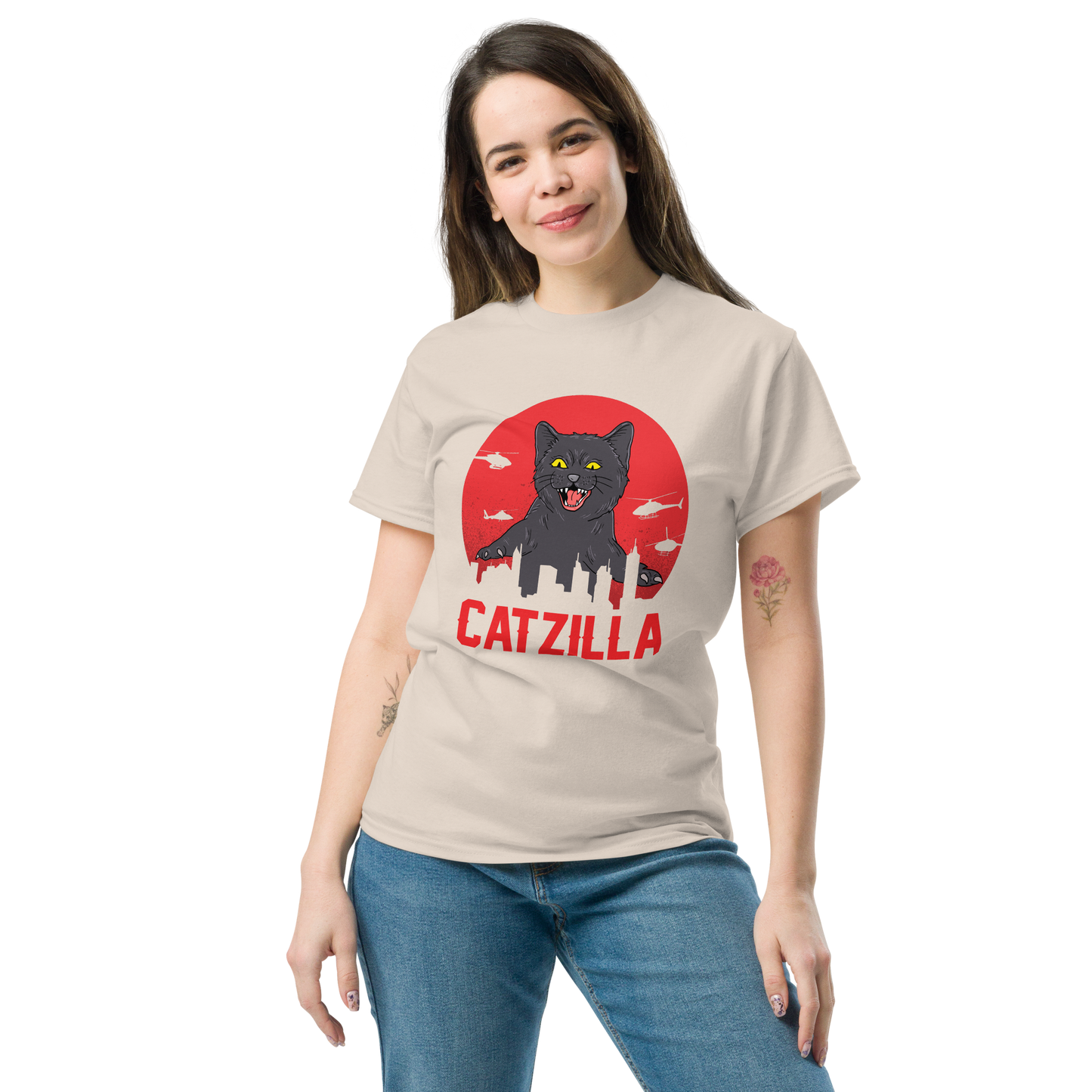 CATZILLA Cat series unisex cotton t-shirt