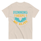 RUNNING KEEPS ME ALIVE unisex t-shirt - Printoo Shop - - running, t-shirt, unisex, Unisex Classic Tee | Gildan 5000