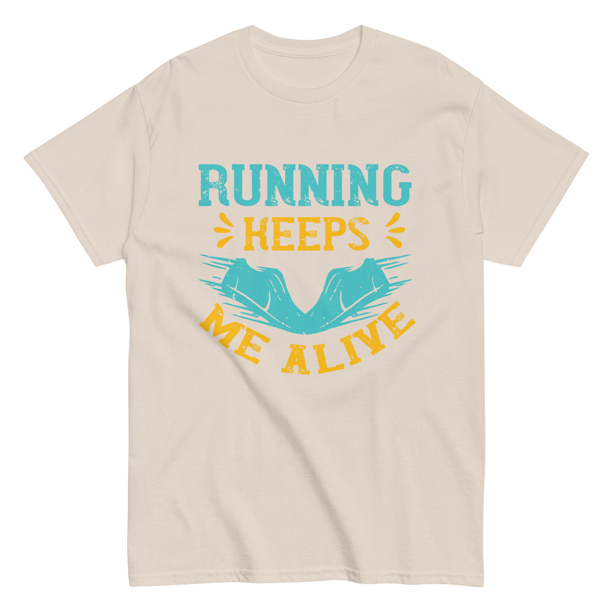 RUNNING KEEPS ME ALIVE unisex t-shirt