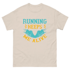 RUNNING KEEPS ME ALIVE unisex t-shirt - Printoo Shop - - running, t-shirt, unisex, Unisex Classic Tee | Gildan 5000