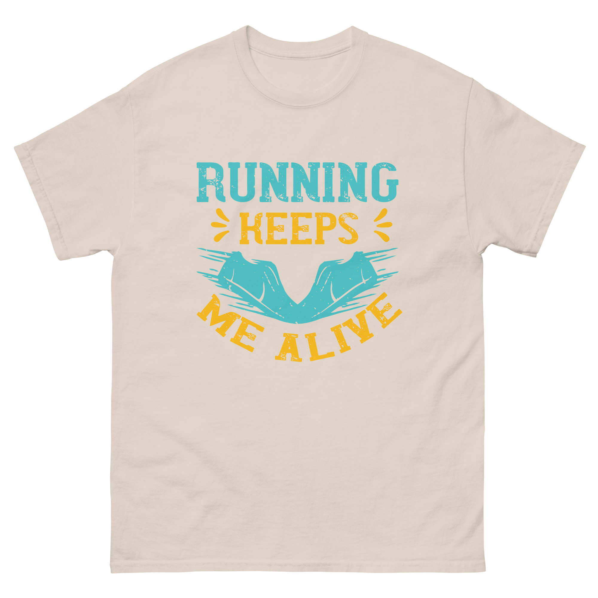 RUNNING KEEPS ME ALIVE unisex t-shirt