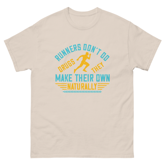 NATURALLY RUNNERS unisex running t-shirt