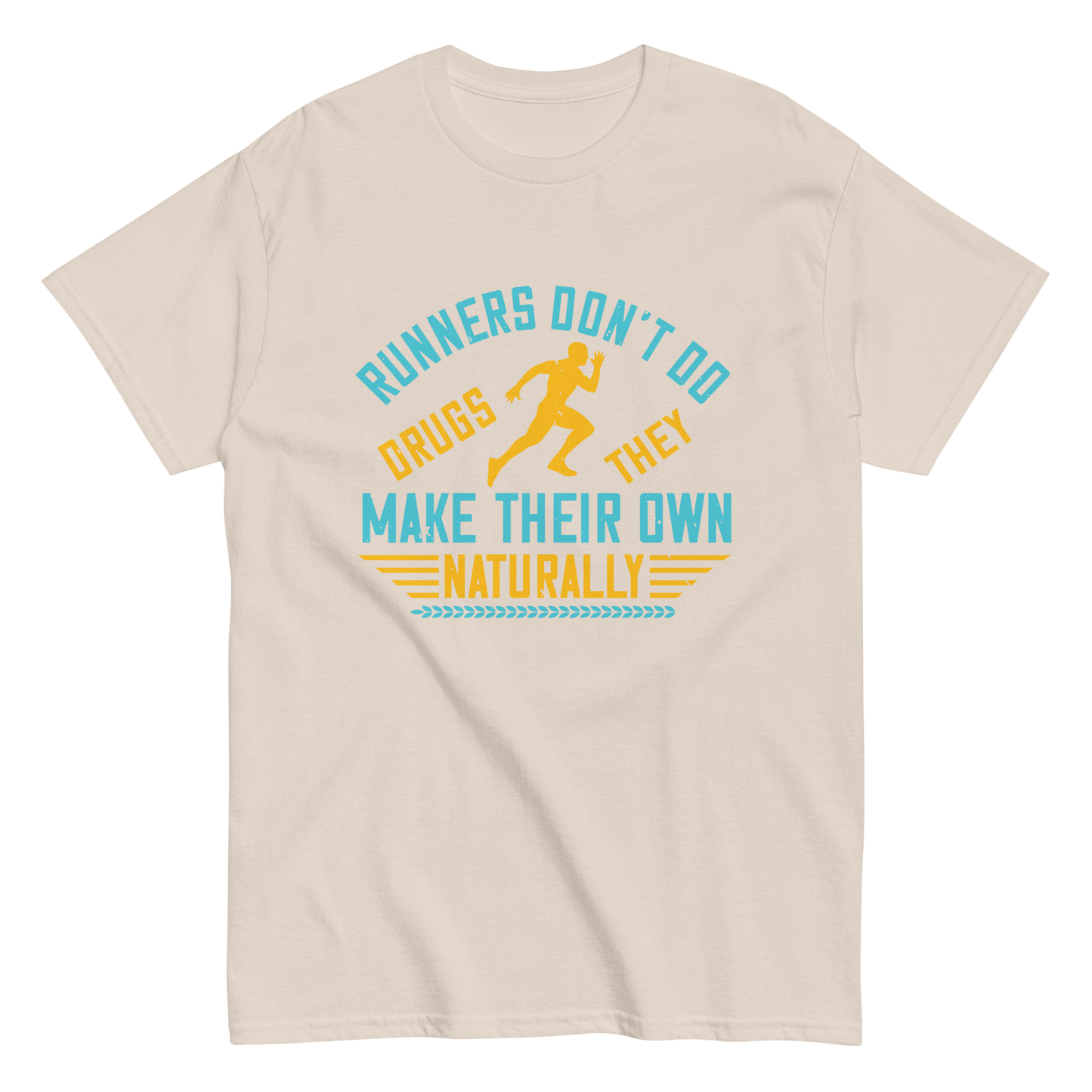 NATURALLY RUNNERS unisex running t-shirt