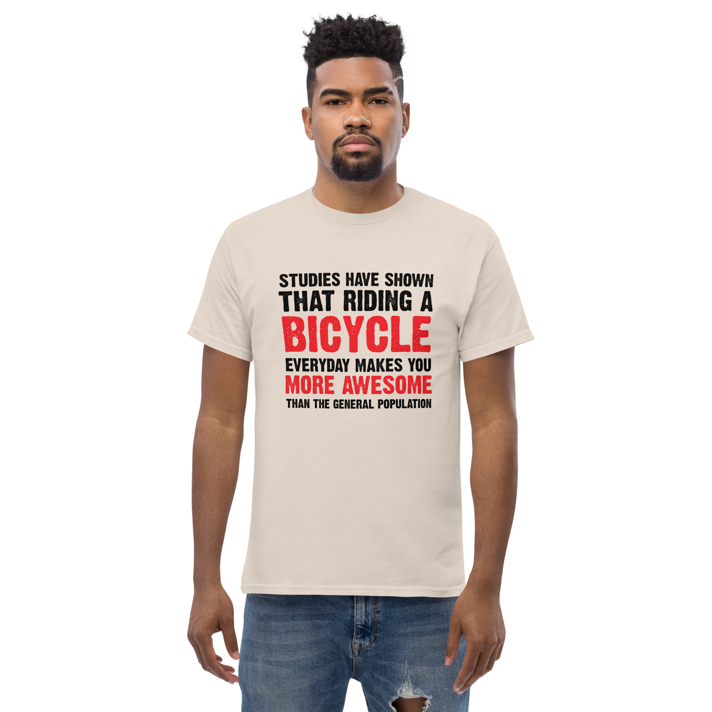 BICYCLE MORE AWESOME unisex t-shirt