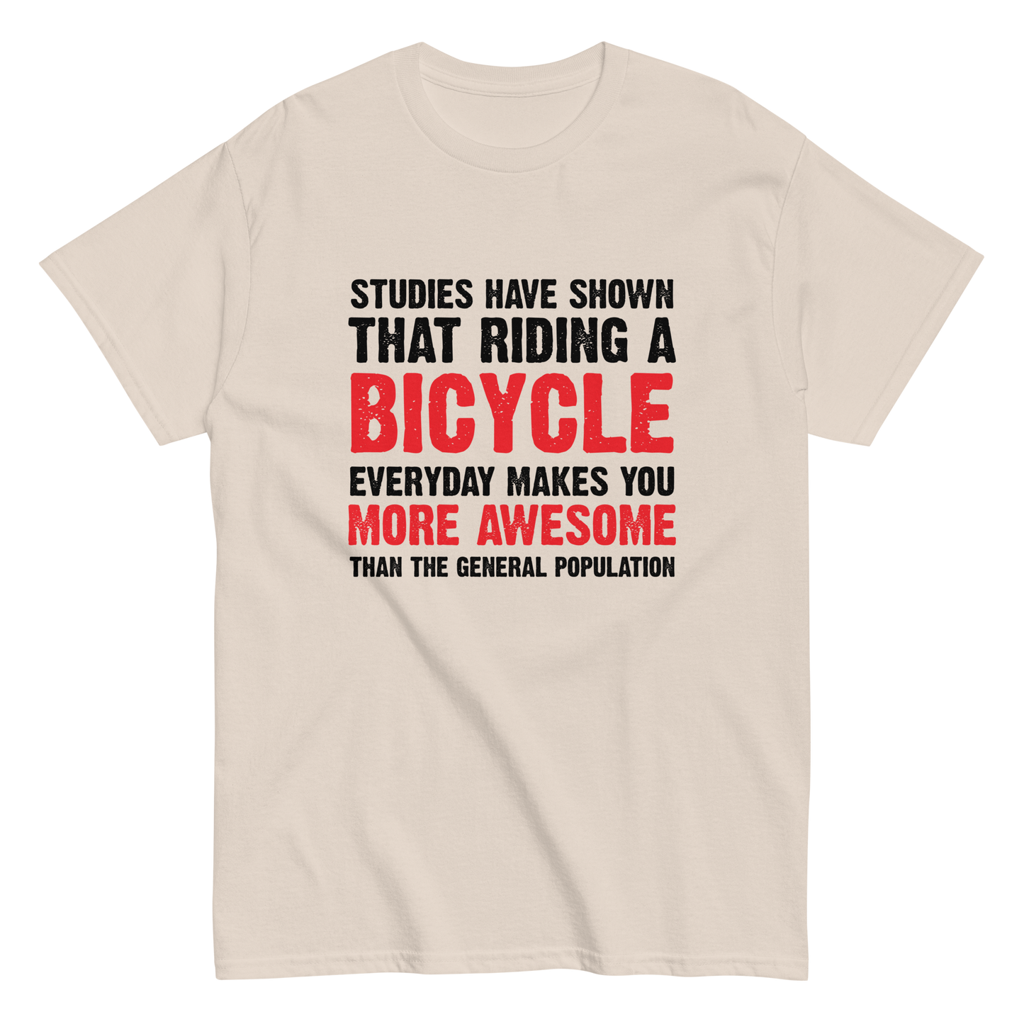 BICYCLE MORE AWESOME unisex t-shirt