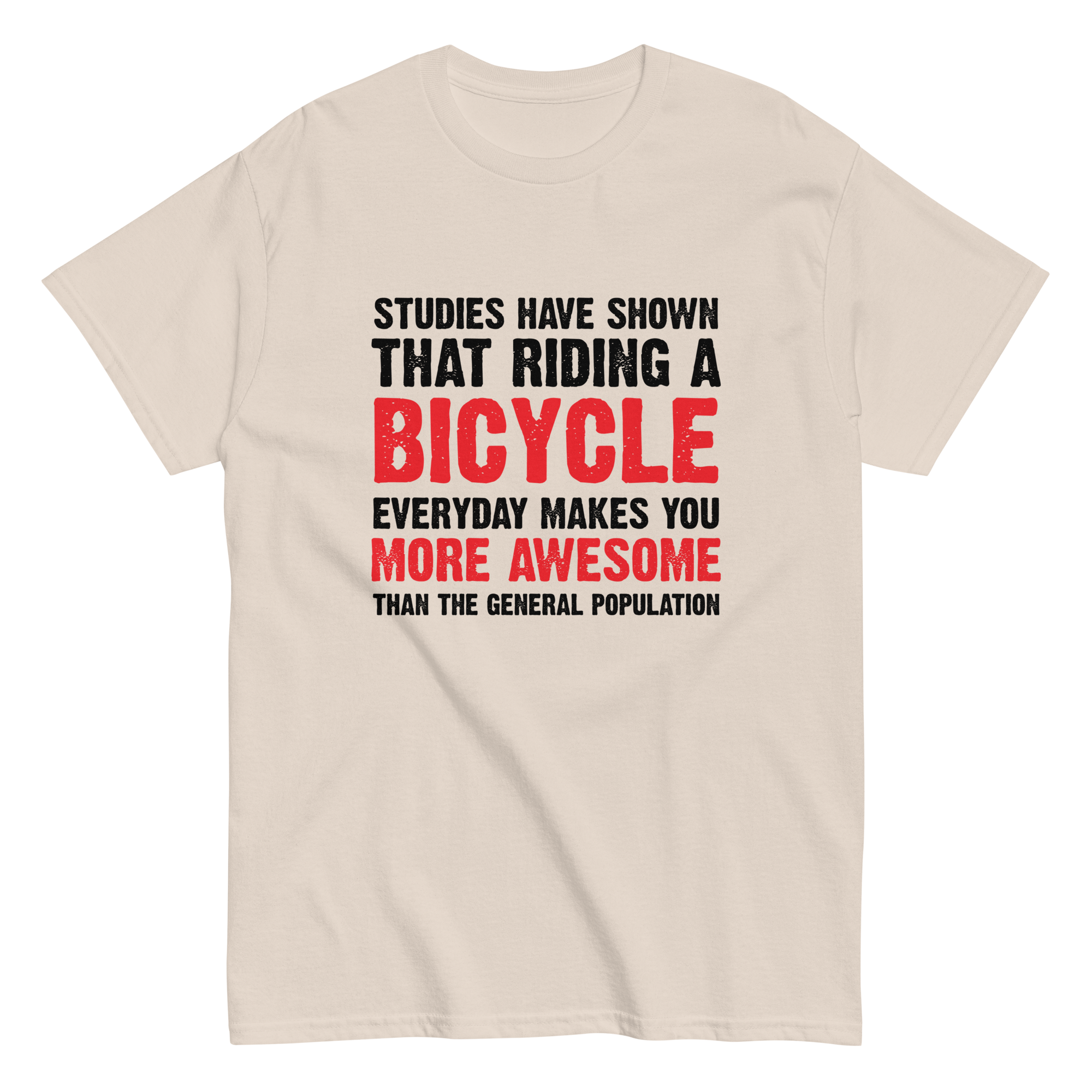 BICYCLE MORE AWESOME unisex t-shirt
