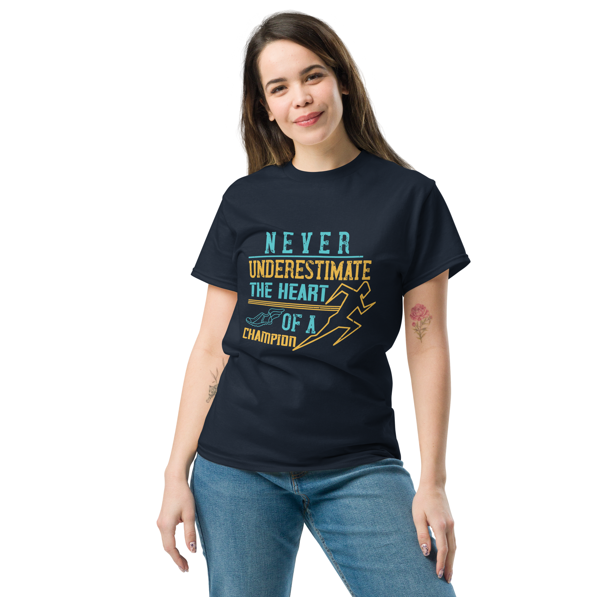 HEART OF A CHAMPION unisex t-shirt