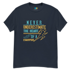 HEART OF A CHAMPION unisex t-shirt - Printoo Shop - - running, t-shirt, unisex, Unisex Classic Tee | Gildan 5000